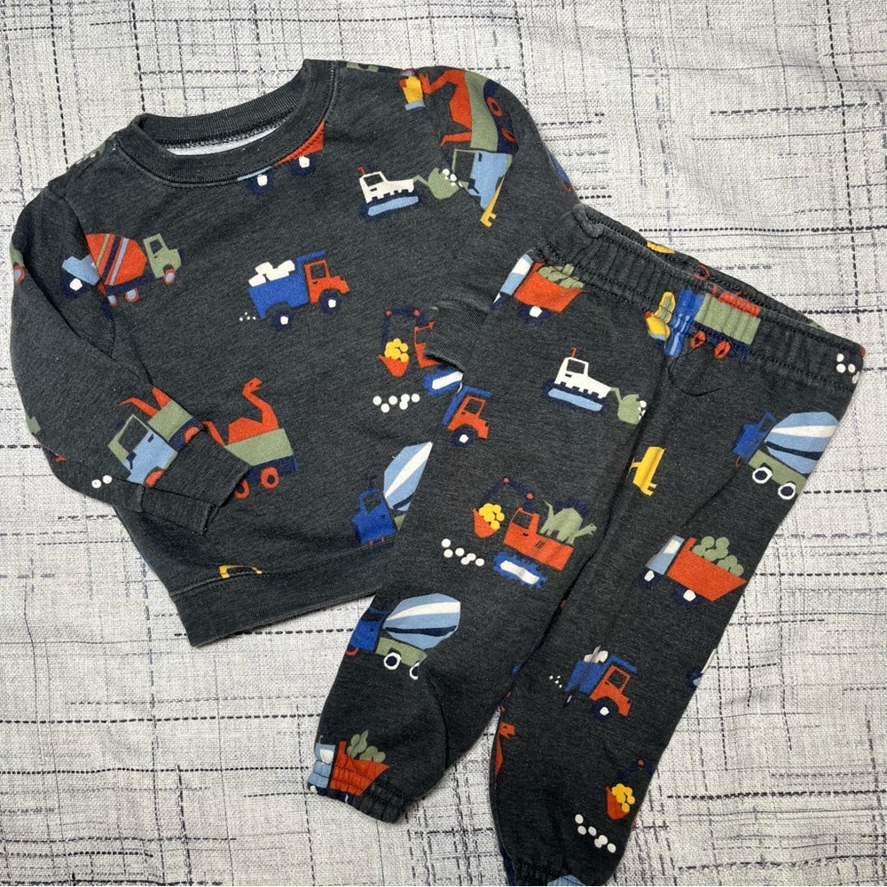 Garanimals Baby Boy Print Fleece Set Size 6/9M